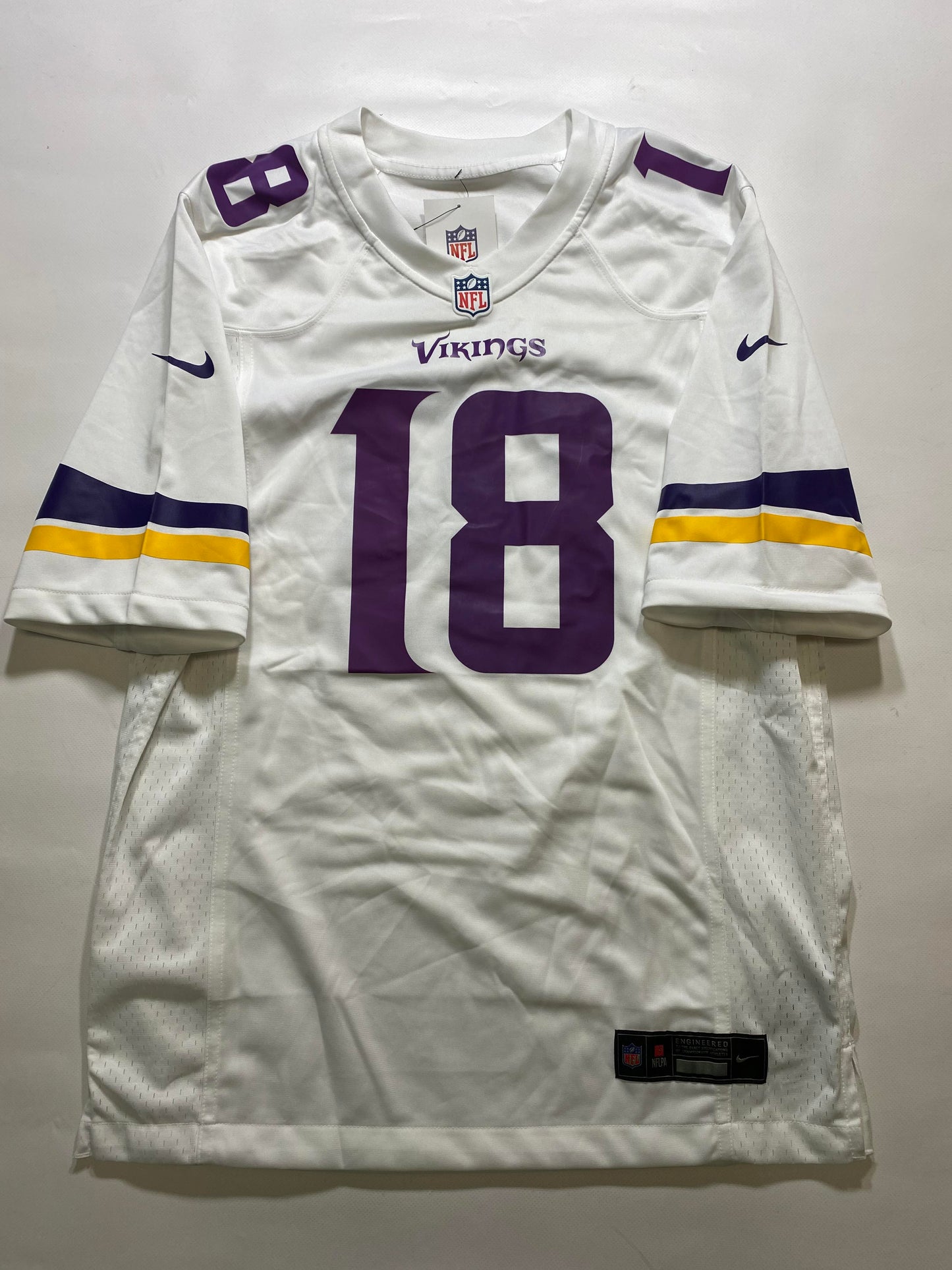 Minnesota Vikings #18 Justin Jefferson Nike Game Jersey - Youth XL