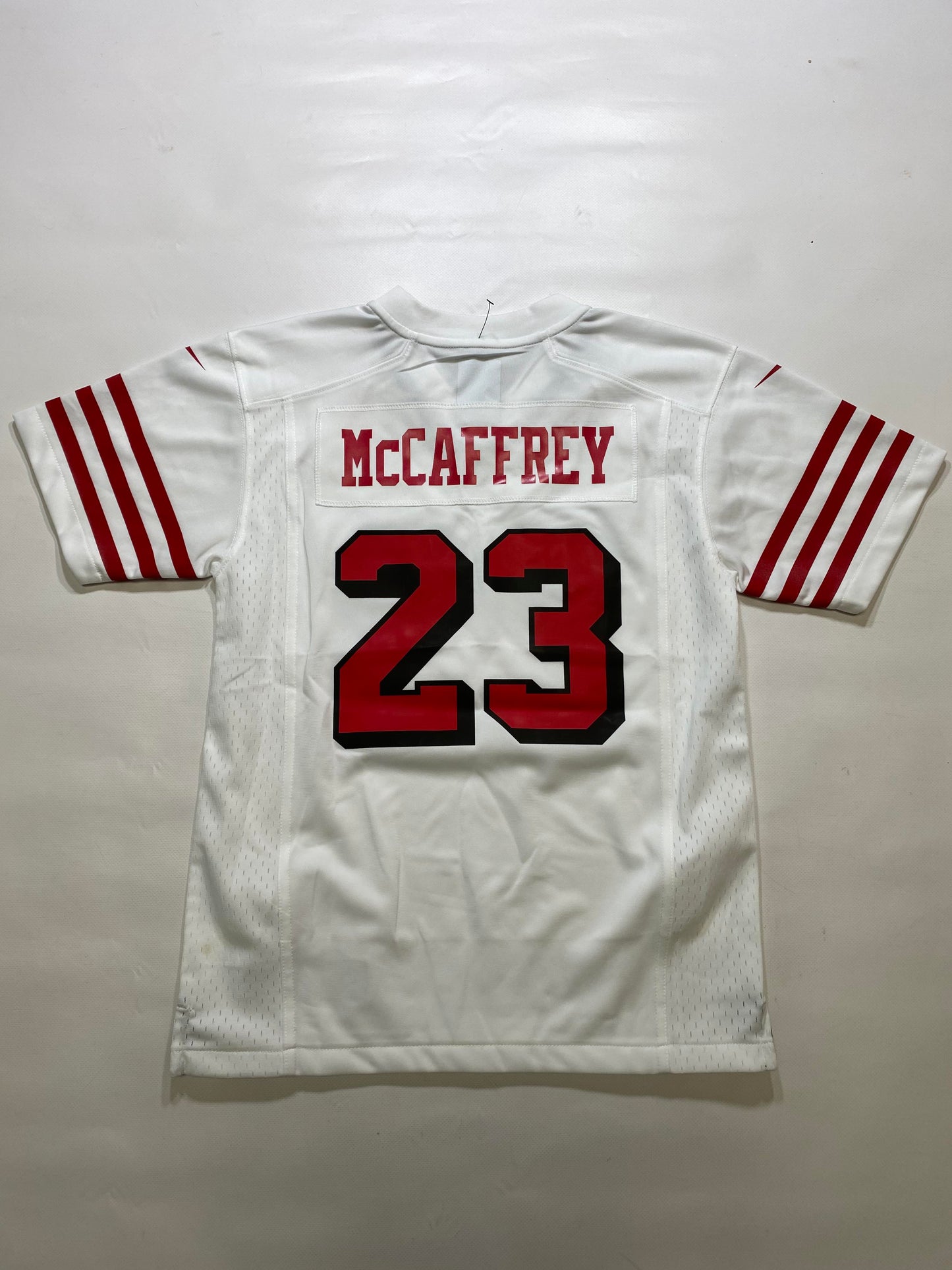 San Francisco 49ers #23 Christian McCaffrey Nike Game Jersey - Youth Medium