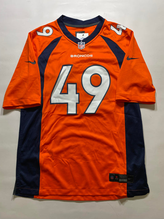 Denver Broncos #49 Alex Singleton Nike Game Jersey - Mens Medium