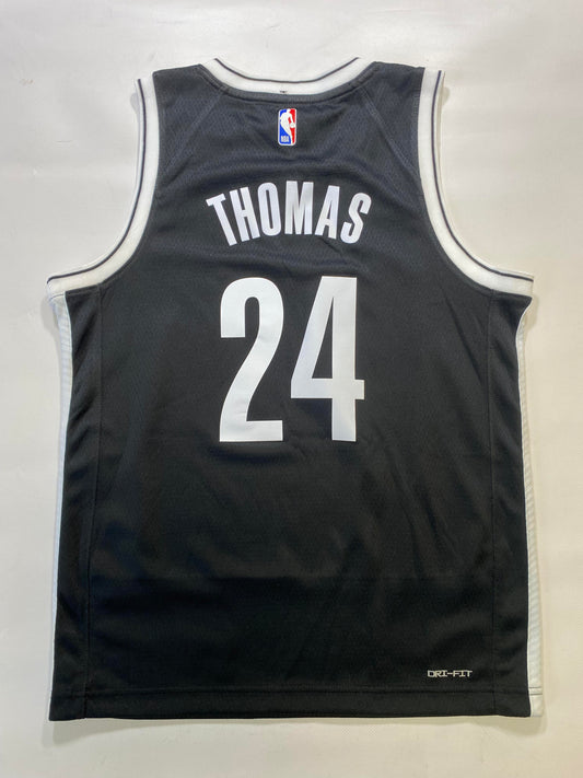 Brooklyn Nets #24 Cam Thomas Nike Icon NBA Jersey - Youth Medium