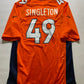 Denver Broncos #49 Alex Singleton Nike Game Jersey - Mens Medium