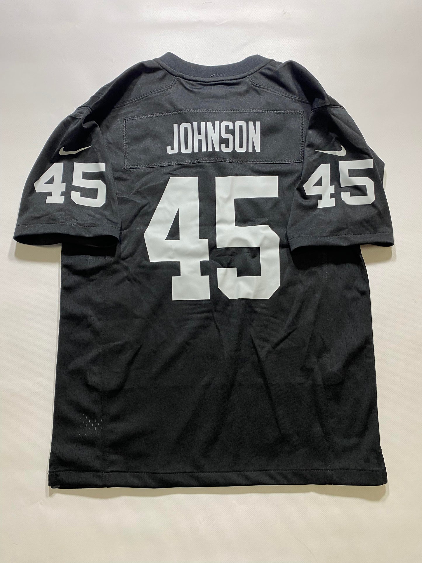 Las Vegas Raiders #45 Jakob Johnson Nike Game Jersey - Youth Large