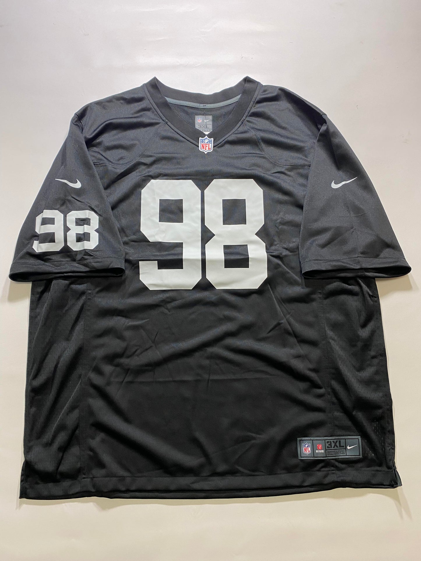 Las Vegas Raiders #98 Maxx Crosby Nike Game Jersey - Mens 3XL