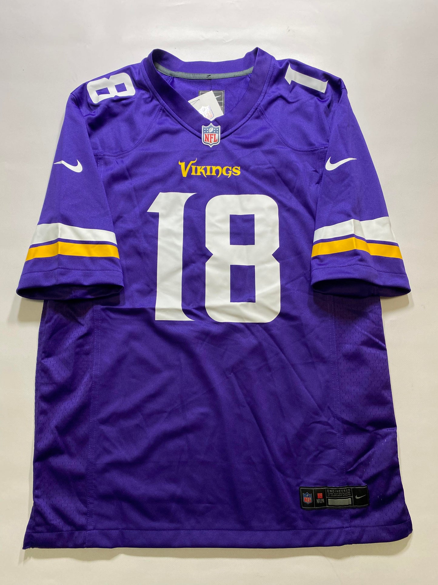 Minnesota Vikings #18 Justin Jefferson Nike Game Jersey - 4 Years