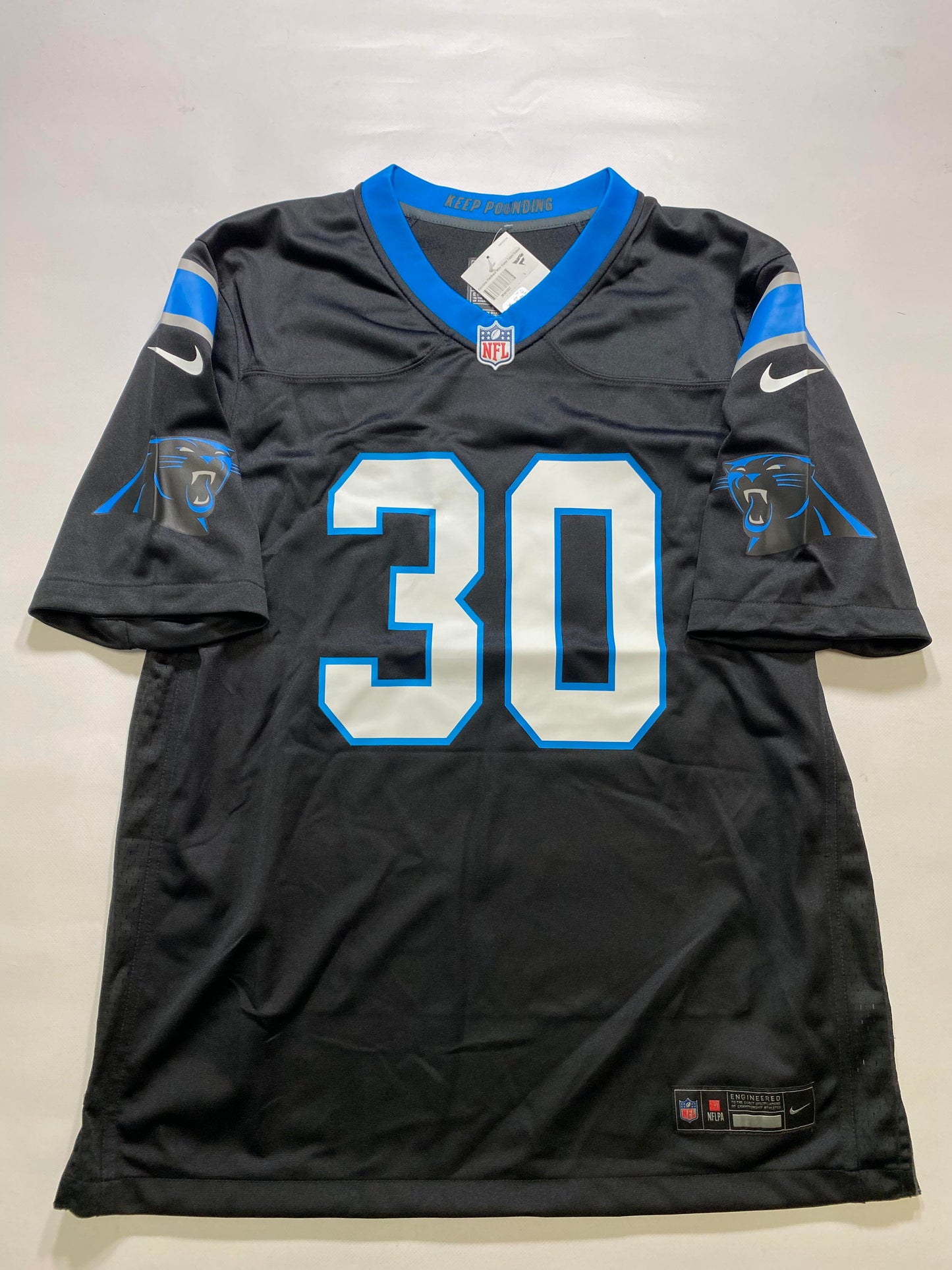 Carolina Panthers #30 P.J. Walker Nike Game Jersey - Mens Large