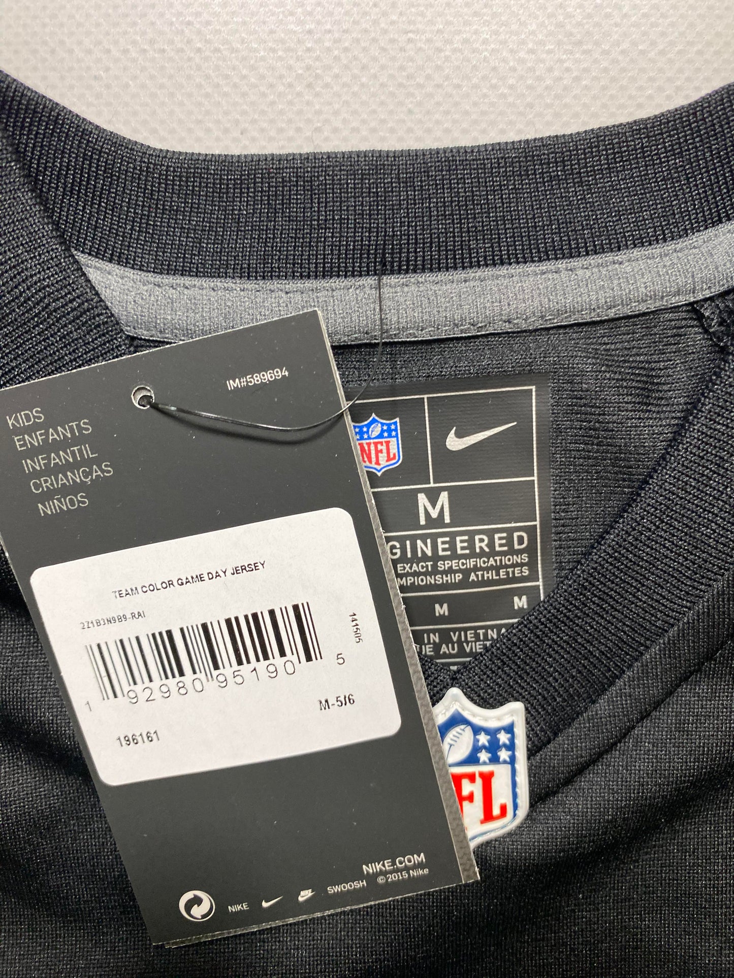 Las Vegas Raiders Nike Game Jersey - 5 Years