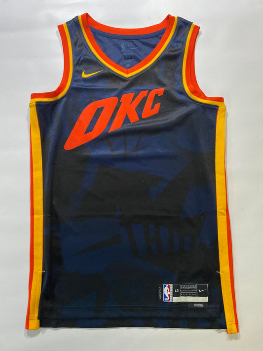 Oklahoma City Thunder #7 Chet Holmgren Nike City NBA Jersey - Mens Small