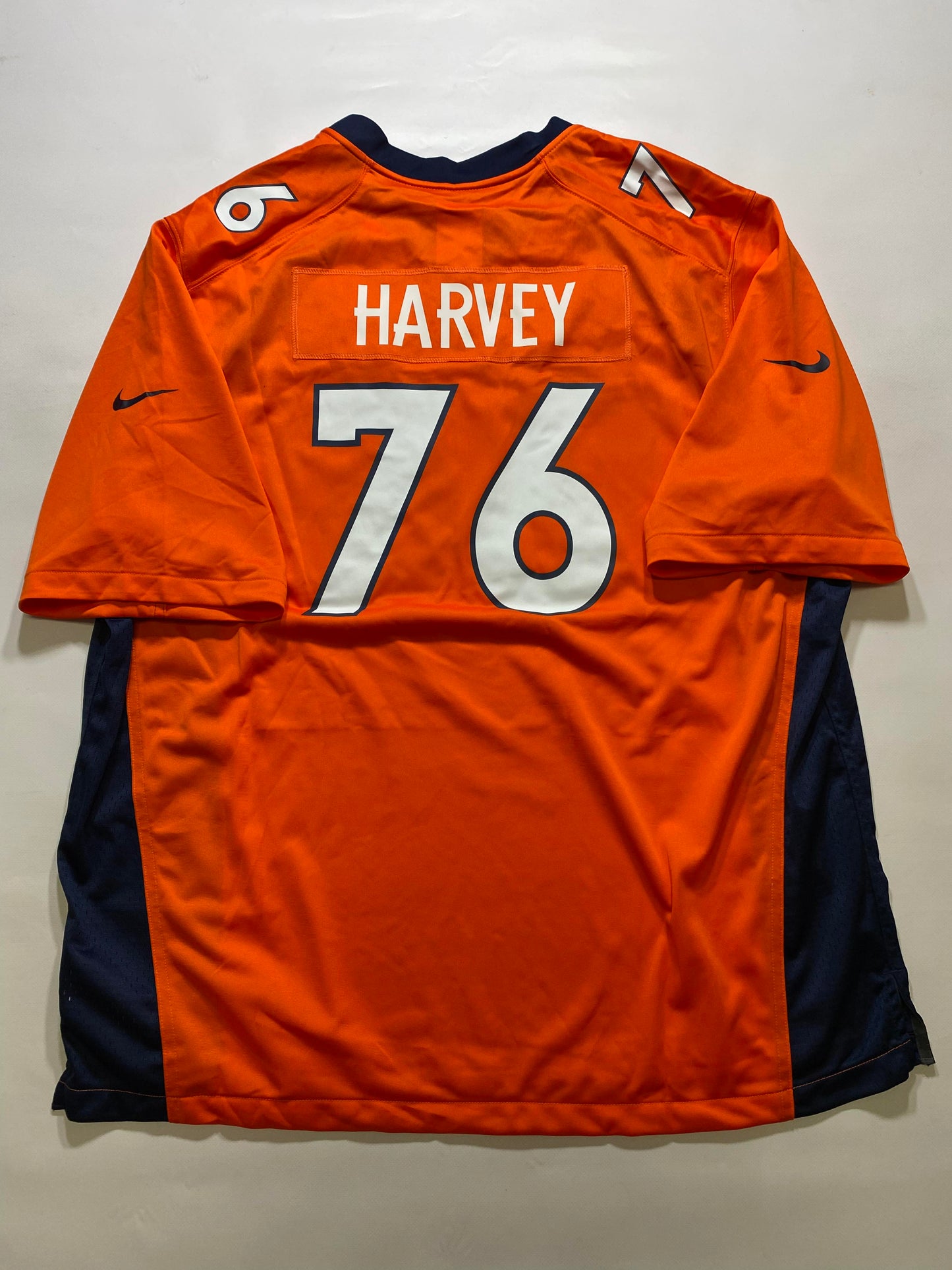 Denver Broncos #76 Derrick Harvey Nike Game Jersey - Mens 3XL