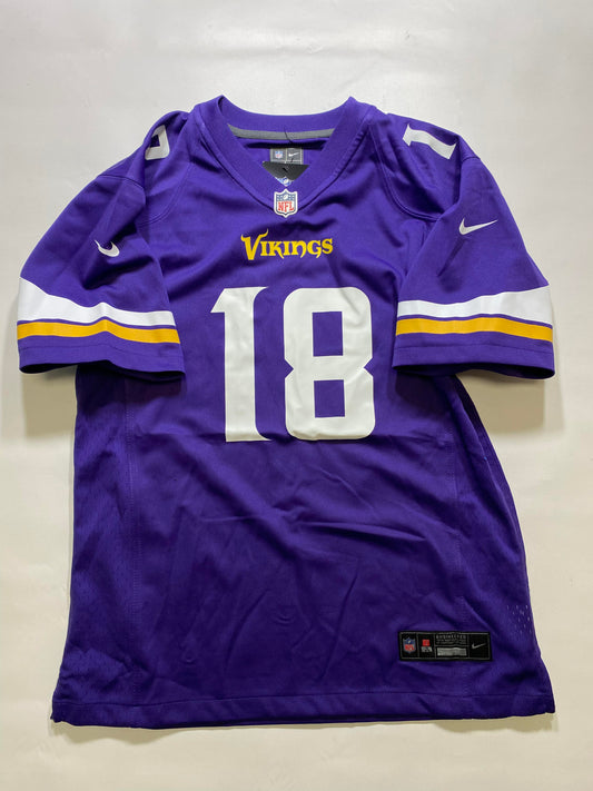 Minnesota Vikings #18 Justin Jefferson Nike Game Jersey - Youth Large