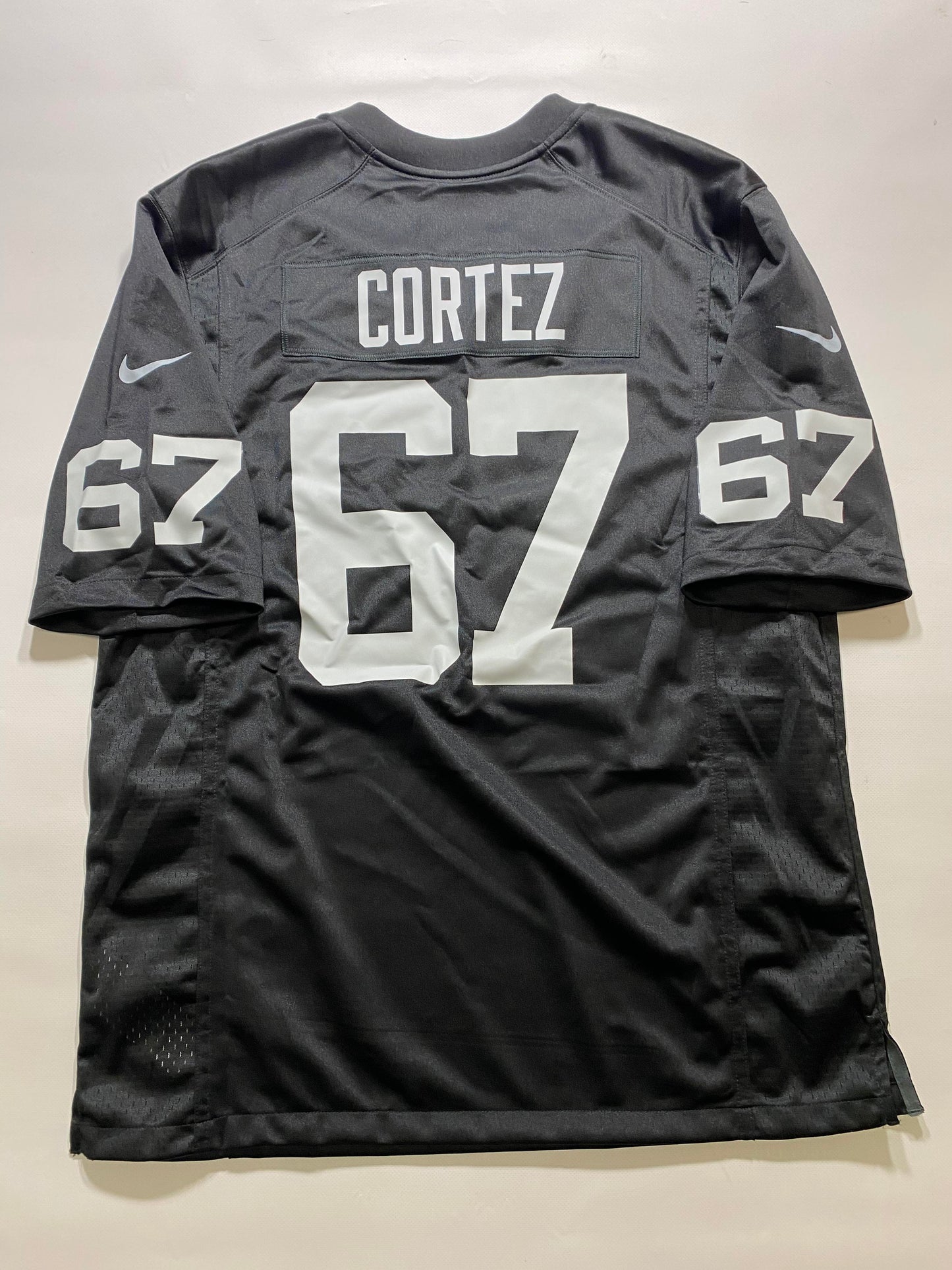 Las Vegas Raiders #67 Chris Cortez Nike Game Jersey - Mens Large