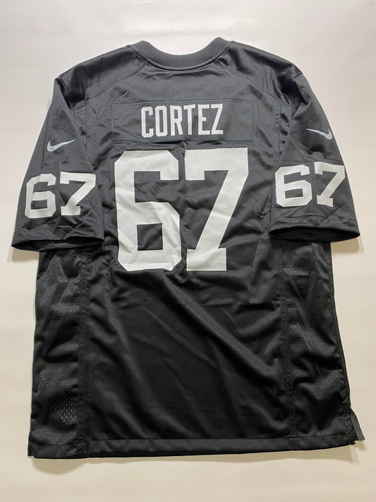 Las Vegas Raiders #67 Chris Cortez Nike Game Jersey - Mens Large