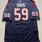 Houston Texans #59 Khalil Davis Nike Game Jersey - Mens Large