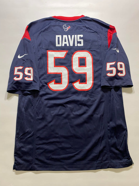 Houston Texans #59 Khalil Davis Nike Game Jersey - Mens Large