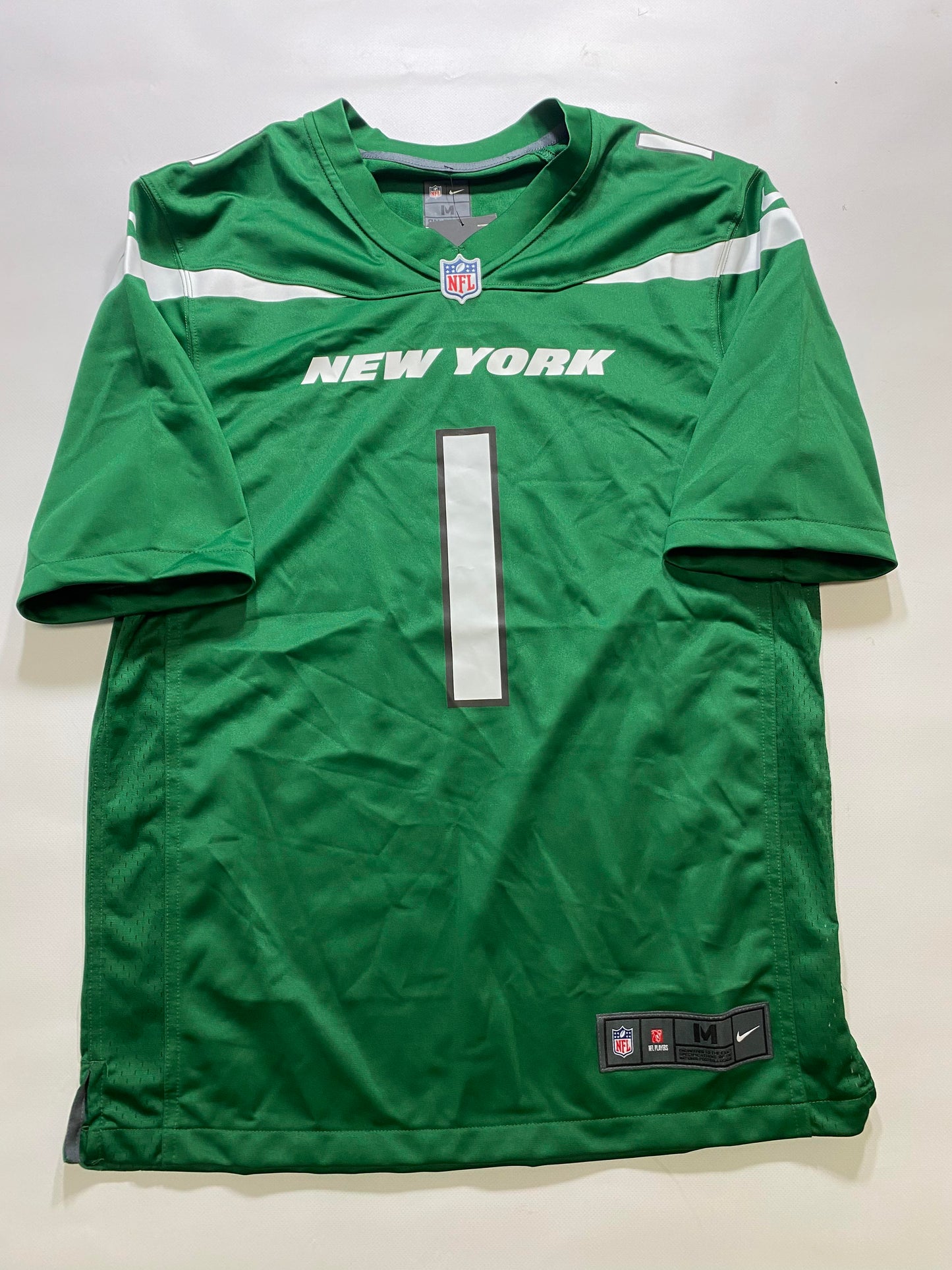 New York Jets #1 Sauce Gardner Nike Game Jersey - Mens Medium