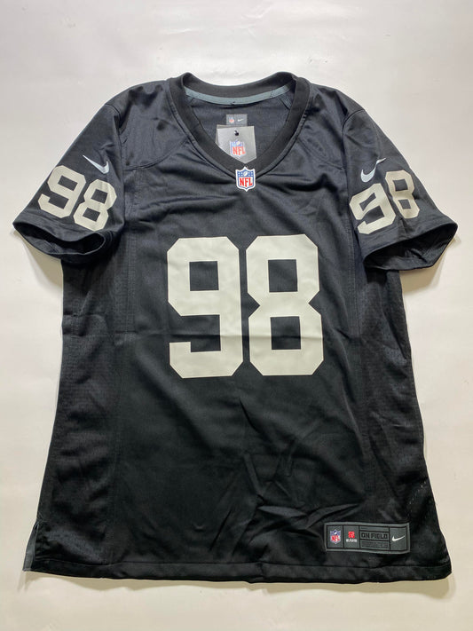 Las Vegas Raiders #98 Maxx Crosby Nike Game Jersey - Womens Large