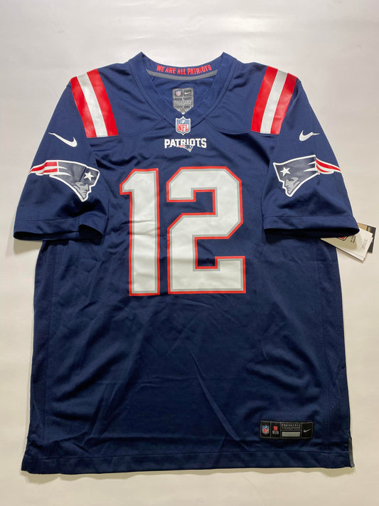 New England Patriots #12 Tom Brady Nike Game Jersey - Mens Large