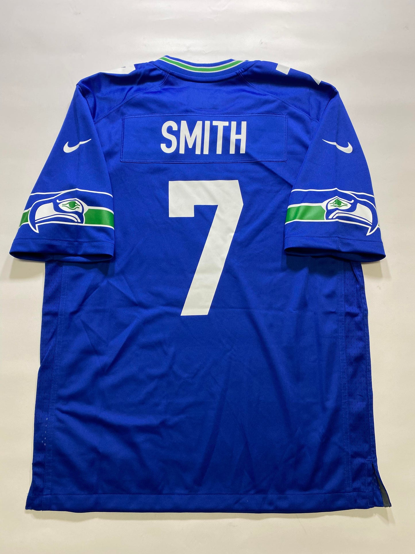 Seattle Seahawks #7 Geno Smith Nike Game Jersey - Mens Large