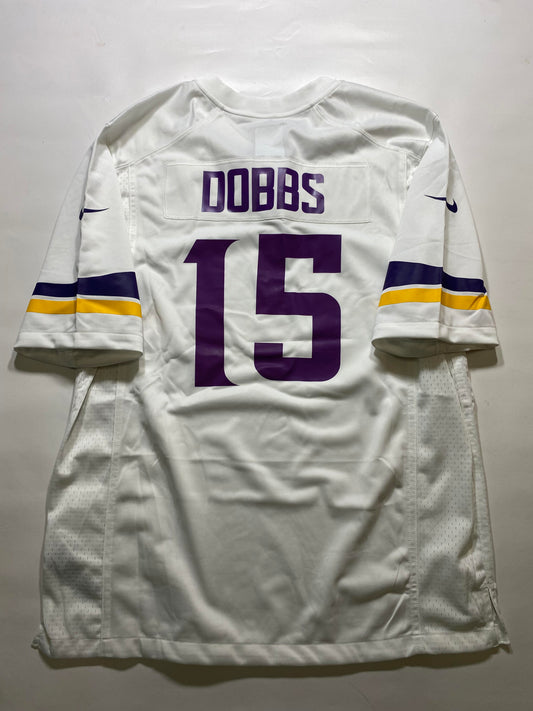 Minnesota Vikings #15 Joshua Dobbs Nike Game Jersey - Mens Large