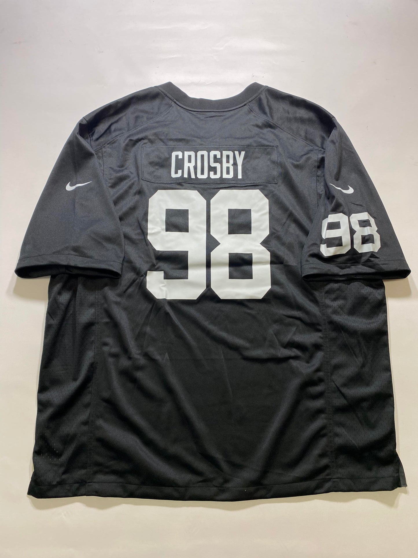 Las Vegas Raiders #98 Maxx Crosby Nike Game Jersey - Mens 3XL