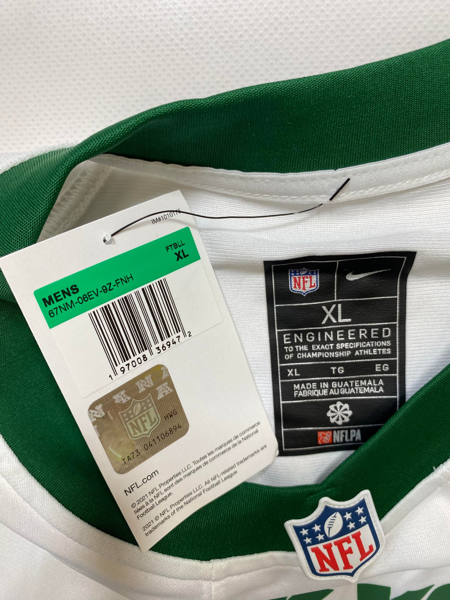 New York Jets #20 Breece Hall Nike Game Jersey - Mens XL