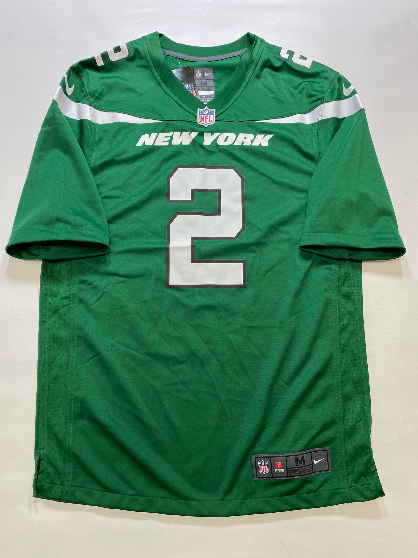 New York Jets #2 Zach Wilson Nike Game Jersey - Mens Medium