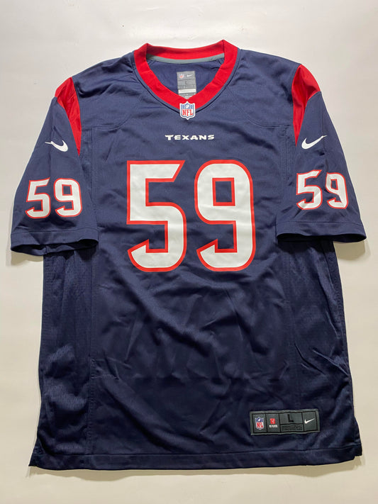 Houston Texans #59 Khalil Davis Nike Game Jersey - Mens Large