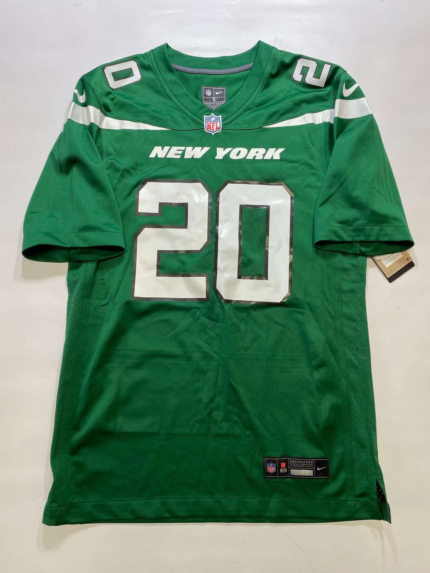 New York Jets #20 Breece Hall Nike Game Jersey - Mens Small