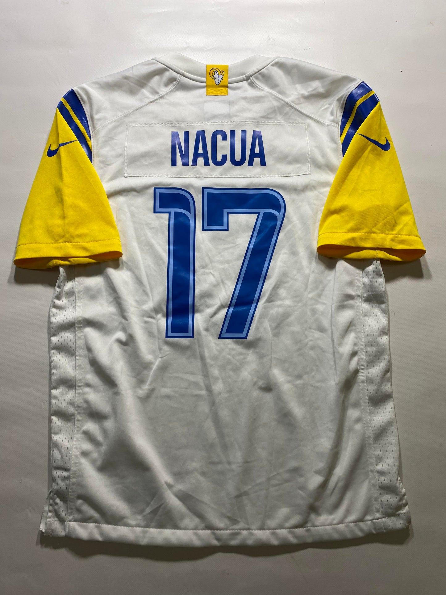 Los Angeles Rams #17 Puka Nacua Nike Game Jersey - Mens Medium