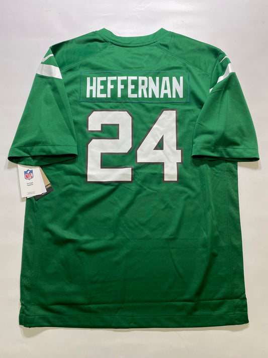 New York Jets #24 Doug Heffernan Nike Game Jersey - Mens Large