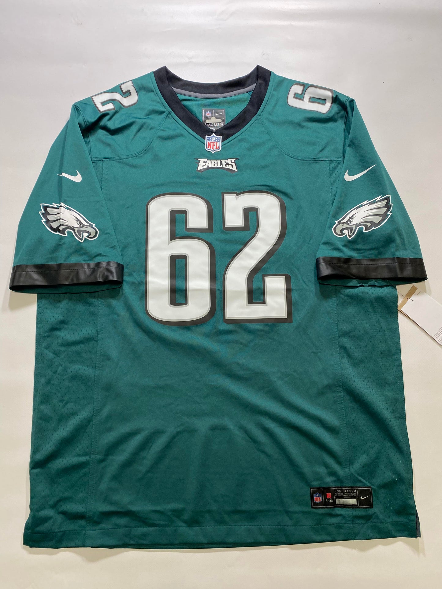 Philadelphia Eagles #62 Jason Kelce Nike Game Jersey - Mens Large