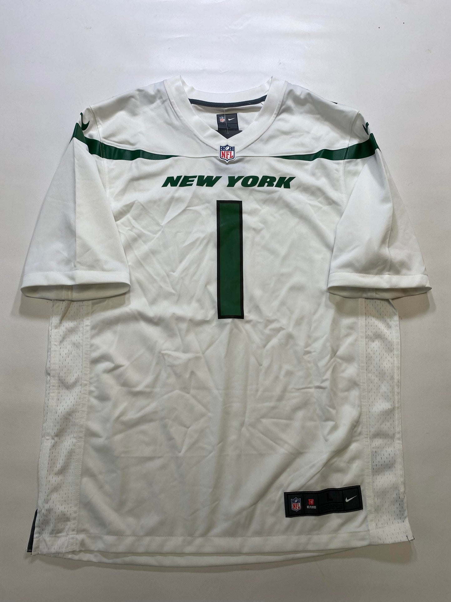 New York Jets #1 Sauce Gardner Nike Game Jersey - Mens Large