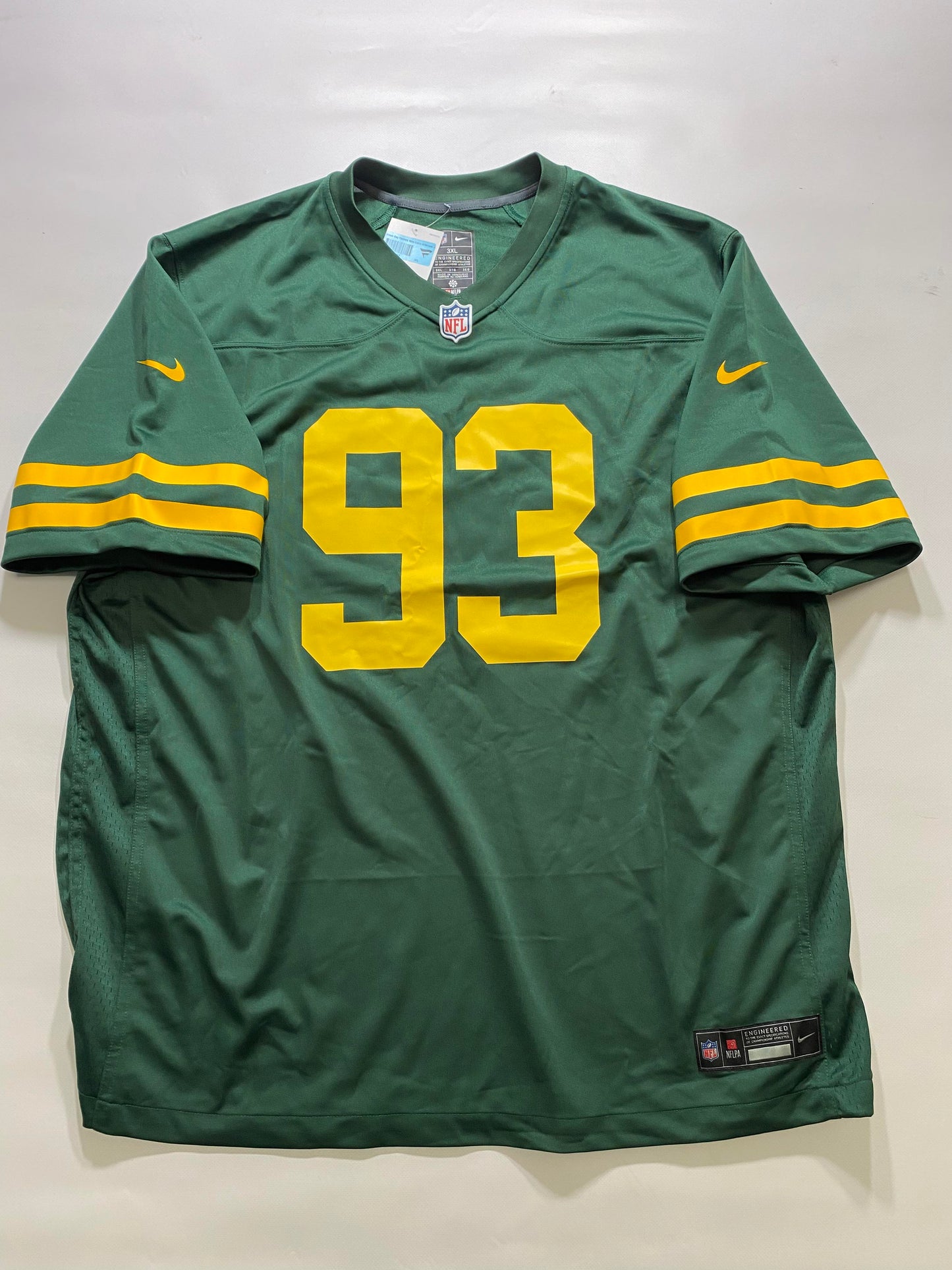 Green Bay Packers #93 Gilbert Brown Nike Game Jersey - Mens 3XL