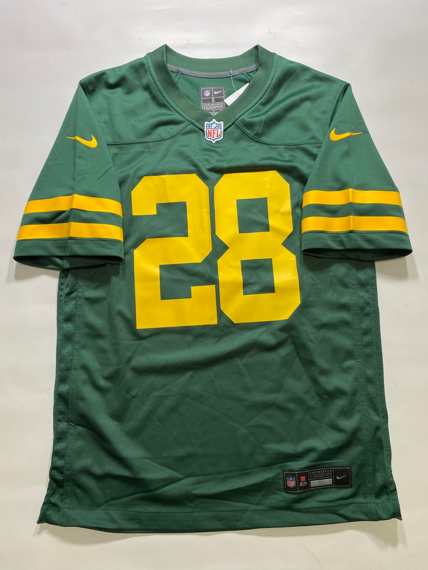 Green Bay Packers #28 AJ Dillon Nike Game Jersey - Mens Small