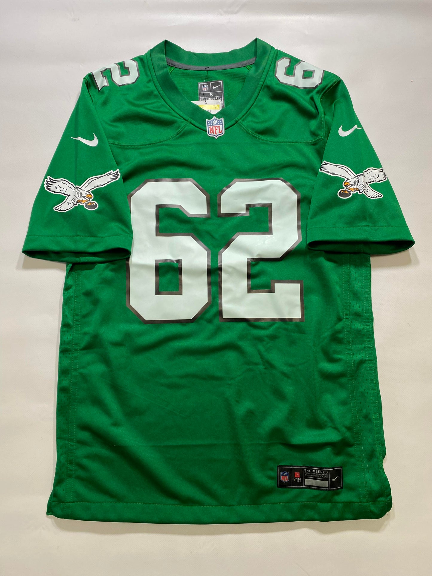 Philadelphia Eagles #62 Jason Kelce Nike Game Jersey - Mens Small