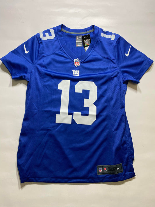 New York Giants #13 Odell Beckham Jr Nike Game Jersey - Womens Medium