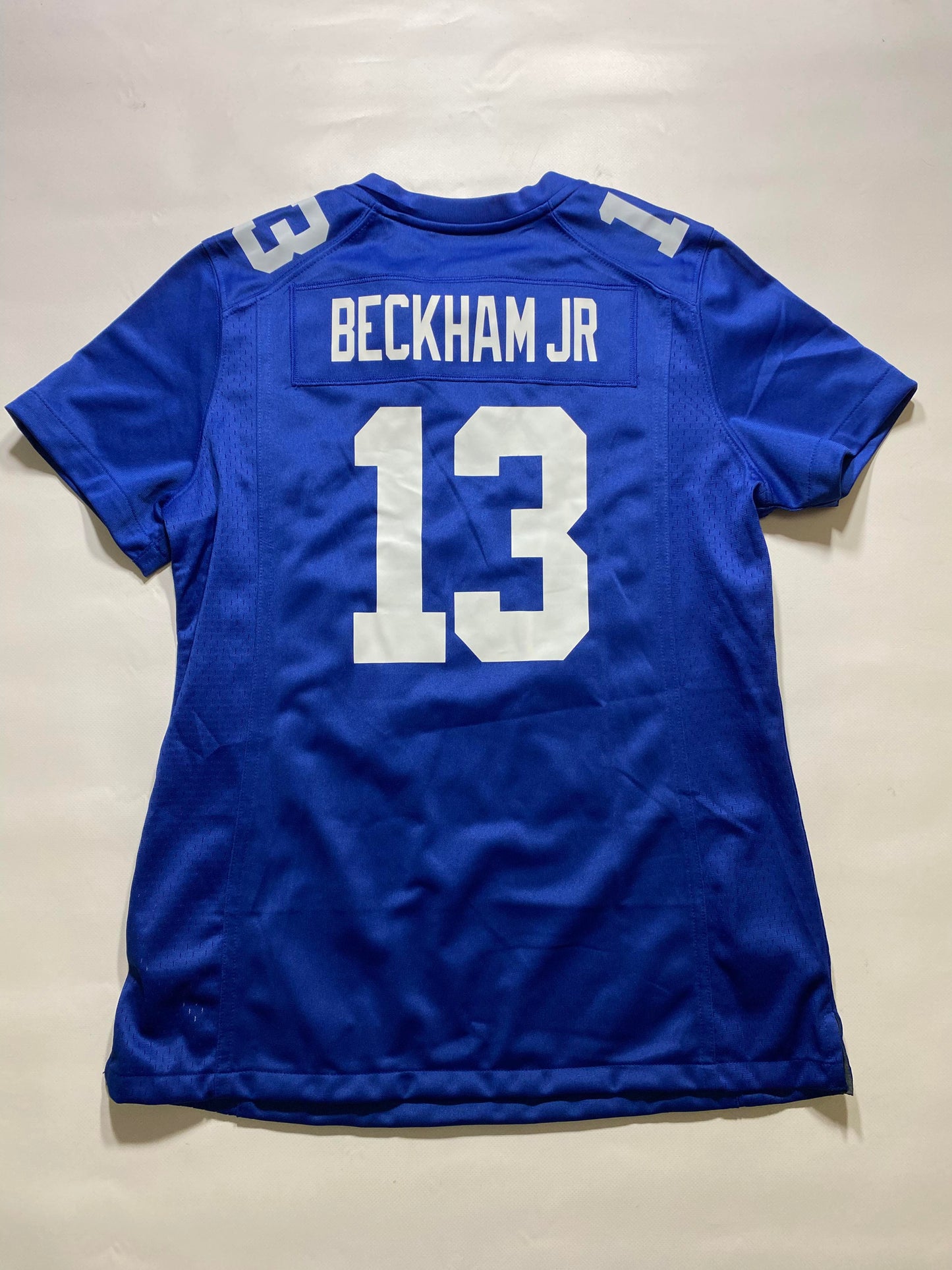 New York Giants #13 Odell Beckham Jr Nike Game Jersey - Womens Medium