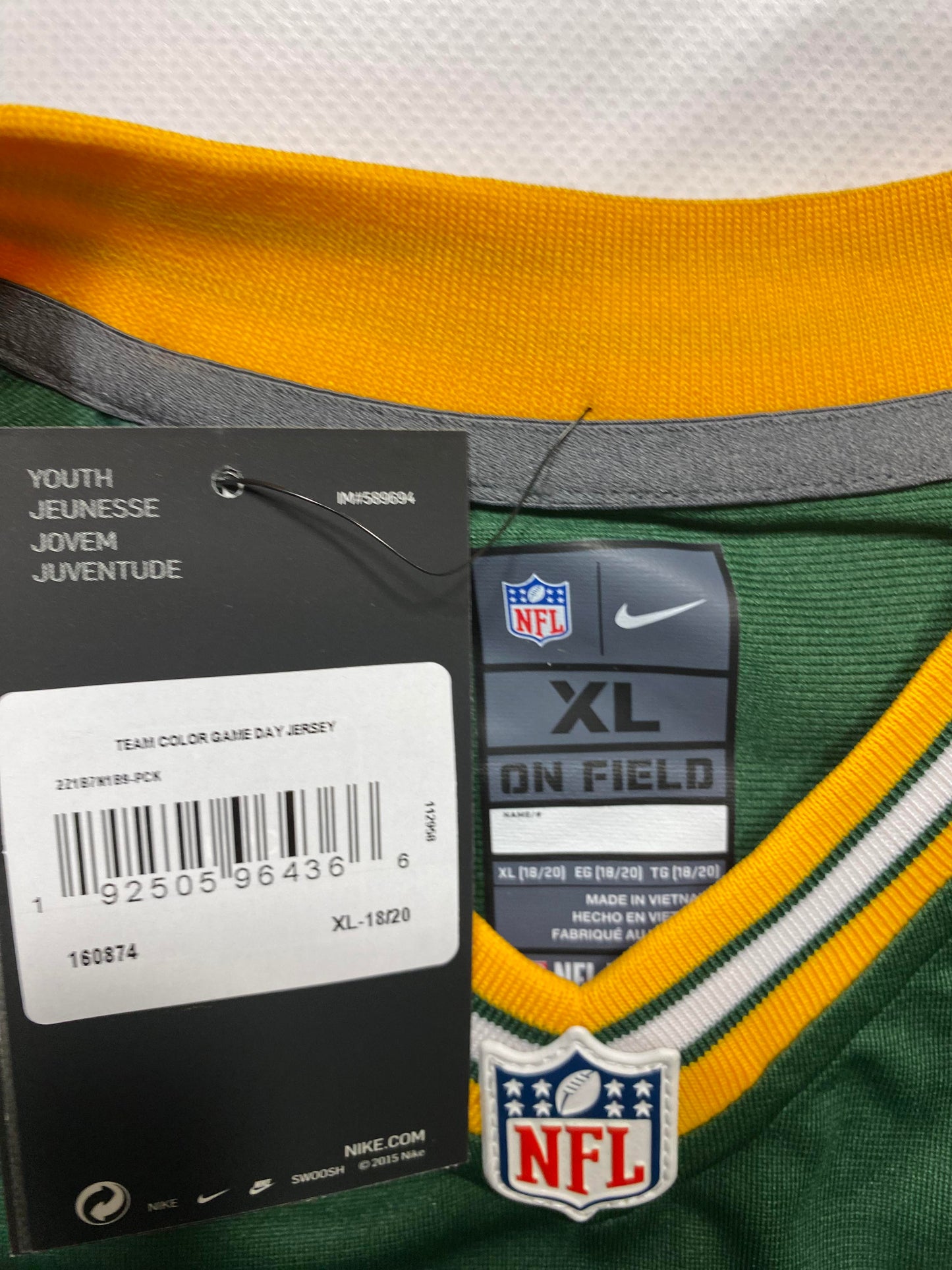 Green Bay Packers #10 Jordan Love Nike Game Jersey - Youth XL