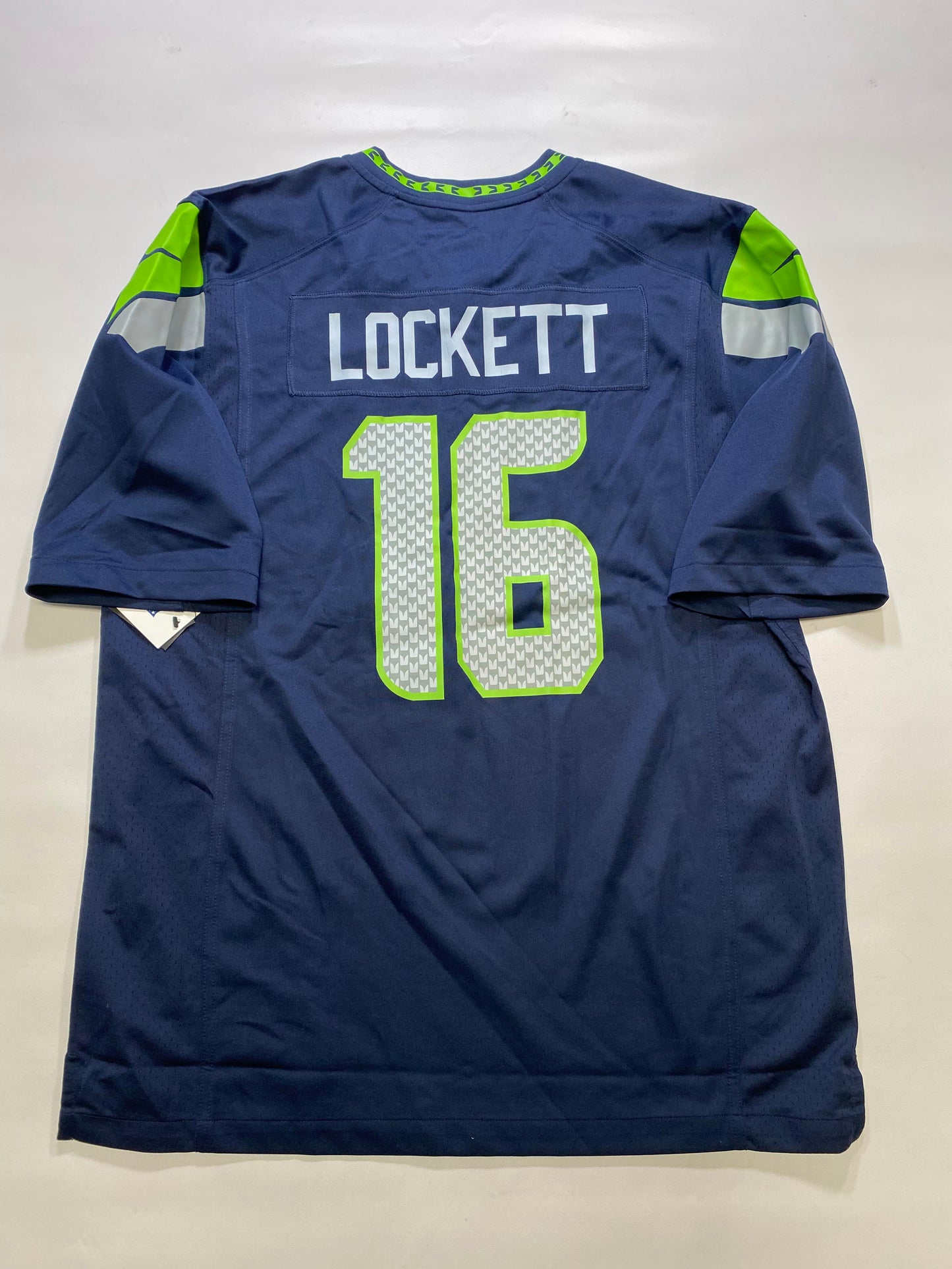 Seattle Seahawks #16 Tyler Lockett Nike Game Jersey - Mens Large