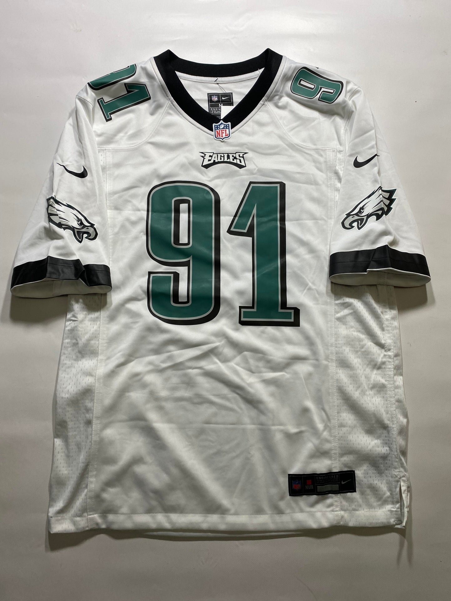 Philadelphia Eagles #91 Fletcher Cox Nike Game Jersey - Mens Medium