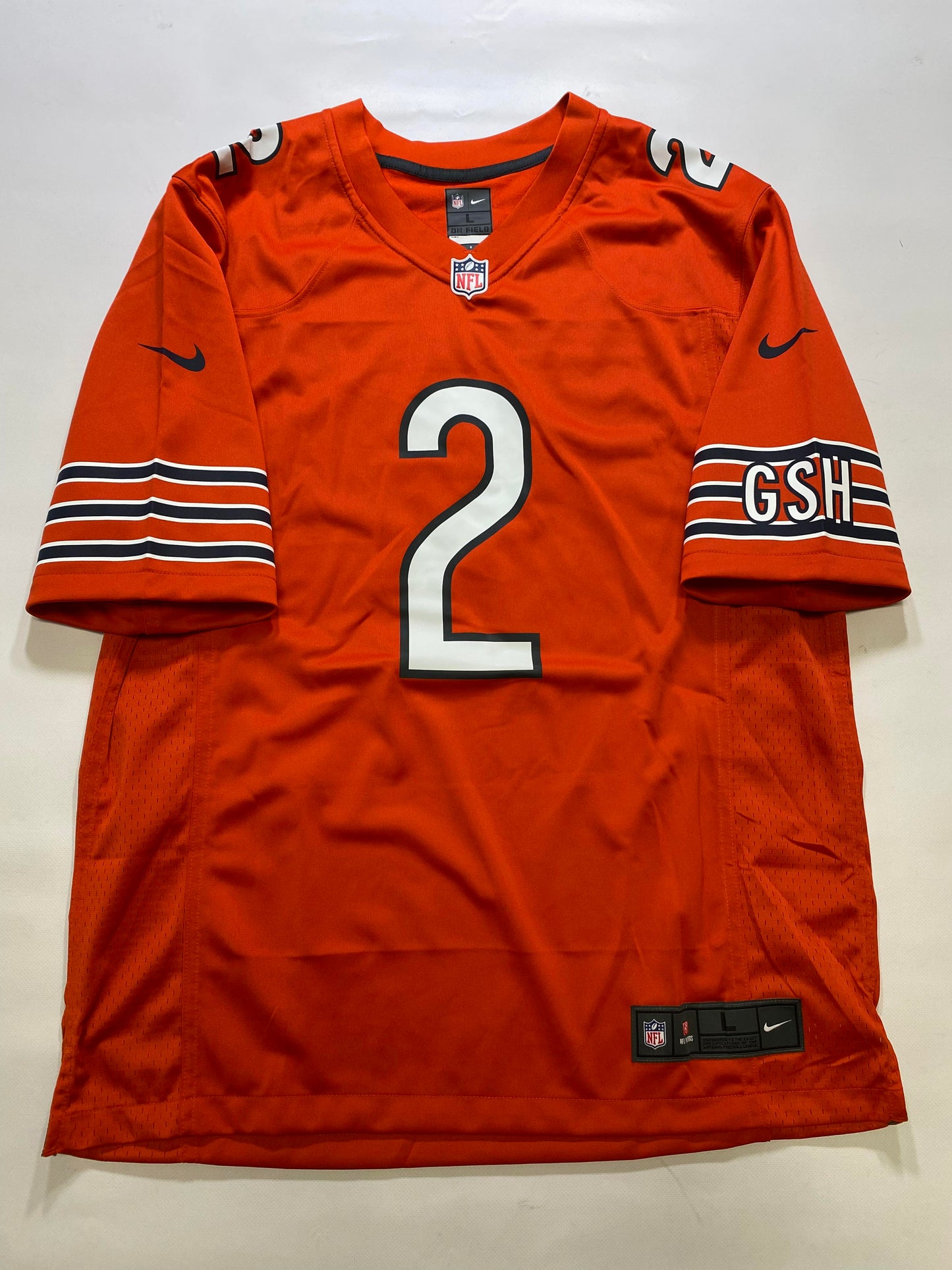 Chicago Bears #2 D. J. Moore Nike Game Jersey - Mens Large