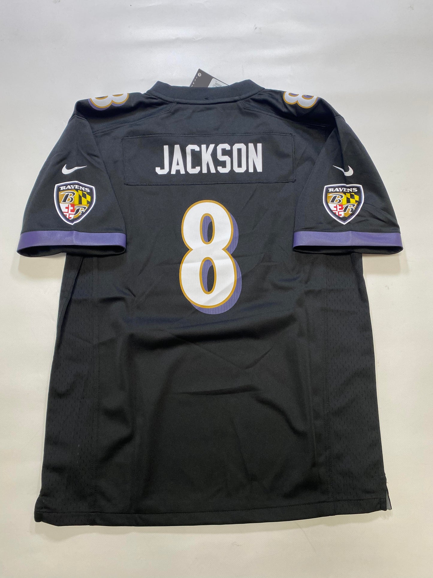 Baltimore Ravens #8 Lamar Jackson Nike Game Jersey - Youth XL