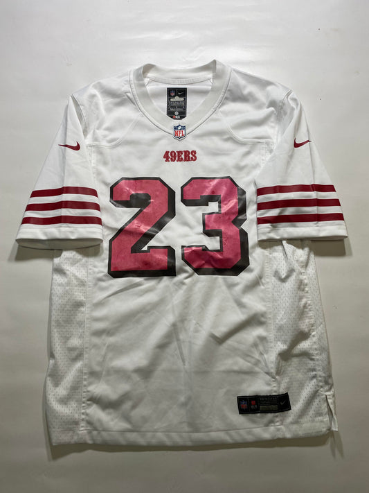 San Francisco 49ers #23 Christian McCaffrey Nike Game Jersey - Mens Medium