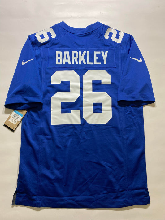 New York Giants #26 Saquon Barkley Nike Game Jersey - Mens Medium