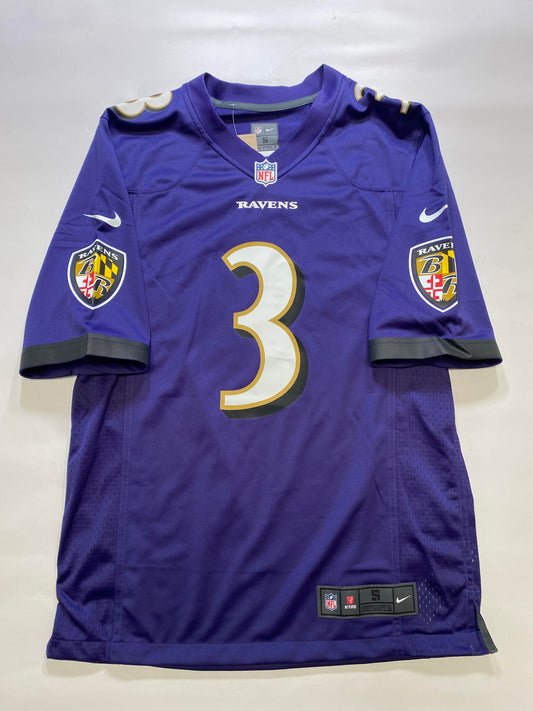 Baltimore Ravens #3 Odell Beckham Jr. Nike Game Jersey - Mens Small