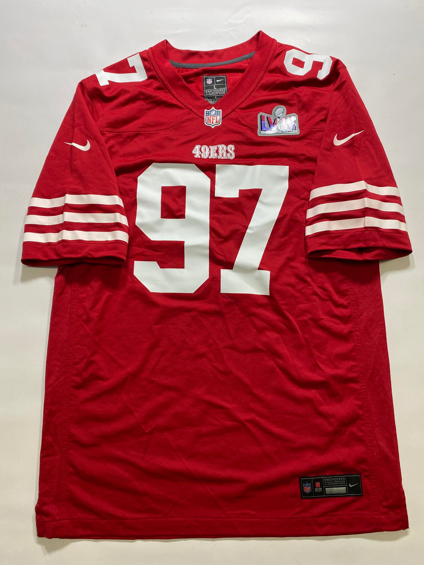 San Francisco 49ers #97 Nick Bosa Nike Game Jersey - Mens Large