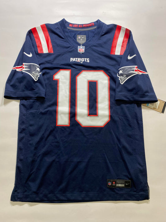 New England Patriots #10 Mac Jones Nike Game Jersey - Mens Medium