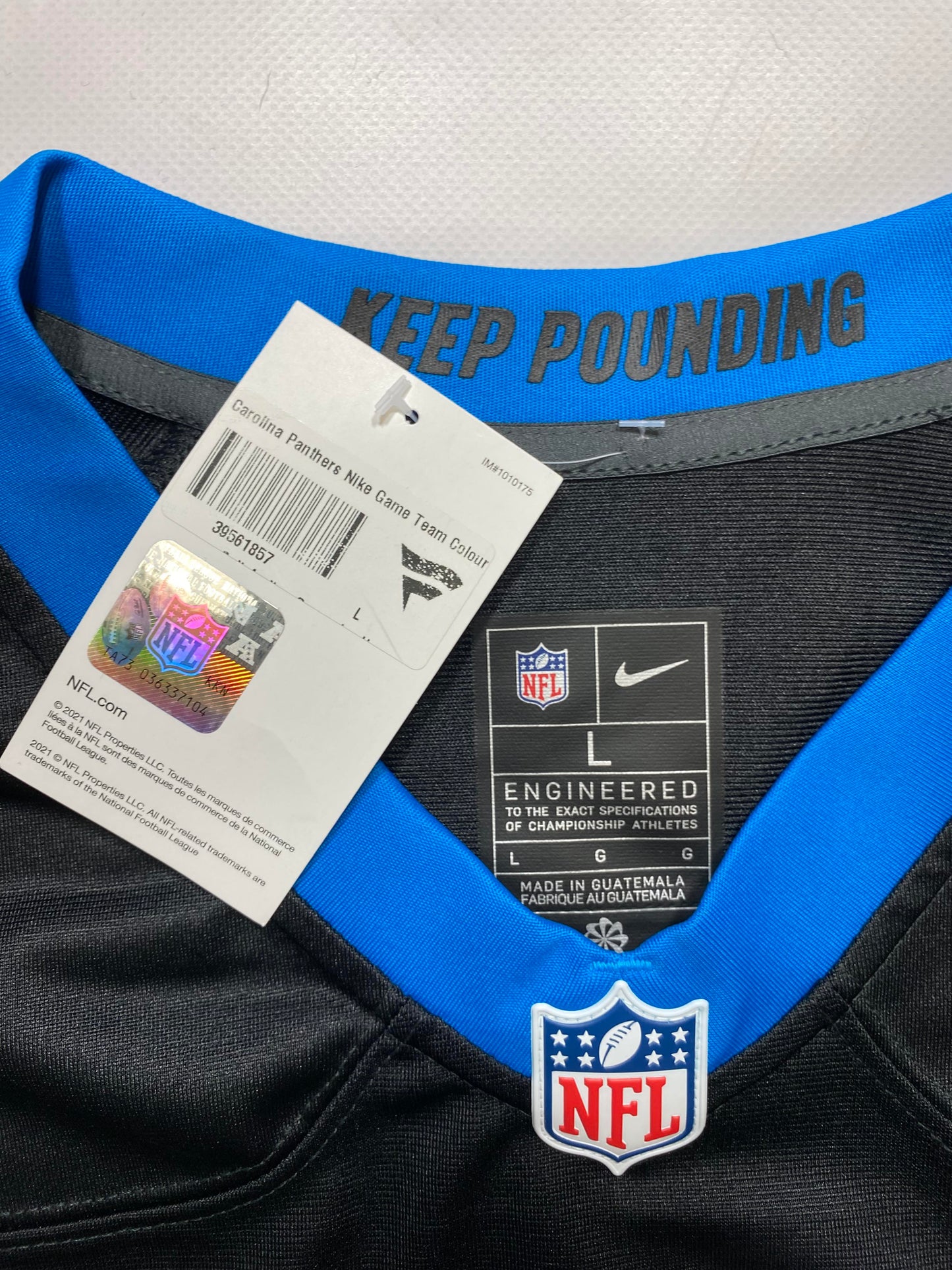 Carolina Panthers #30 P.J. Walker Nike Game Jersey - Mens Large