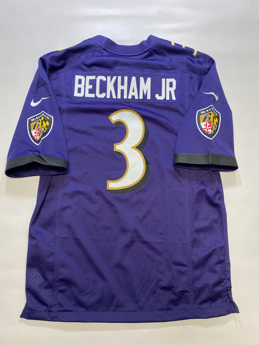 Baltimore Ravens #3 Odell Beckham Jr. Nike Game Jersey - Mens Small