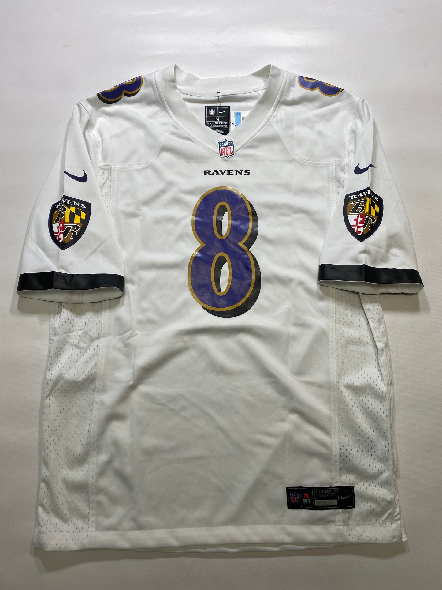 Baltimore Ravens #8 Lamar Jackson Nike Game Jersey - Mens Medium