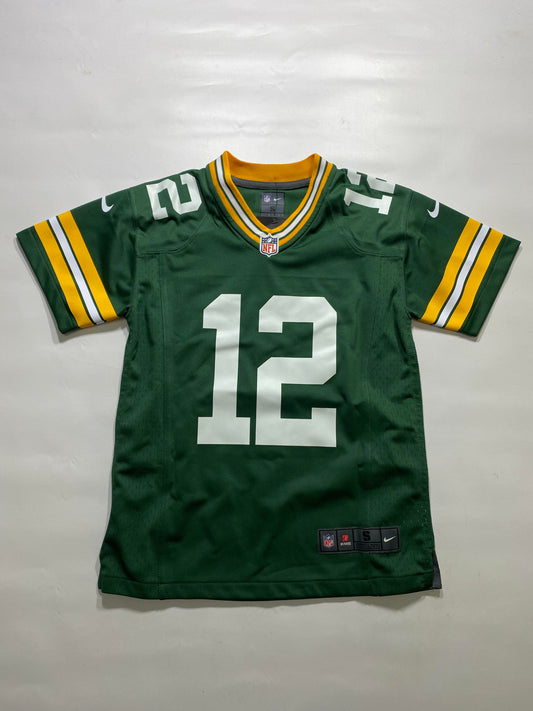 Green Bay Packers #12 Aaron Rodgers Nike Game Jersey - Youth Small